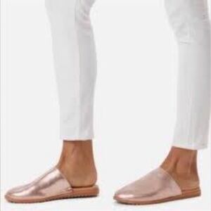 Sorel Ella rose gold mule shoes
